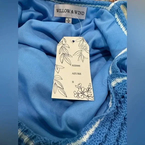 NWT Willow and Wind Crochet dress small MSRP 129 Beachy Summer Resort - Picture 5 of 8